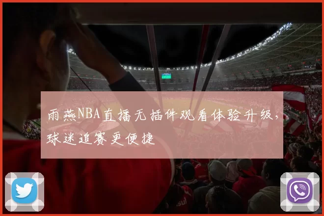 雨燕NBA直播无插件观看体验升级，球迷追赛更便捷